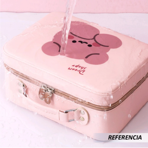 Bolsa con diseño organizador de maquillaje con espejo - Imagen 9