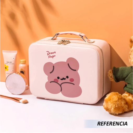 Bolsa con diseño organizador de maquillaje con espejo - Imagen 8