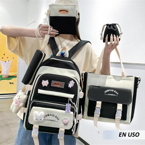 Mochila 5 piezas fashion - Imagen 4