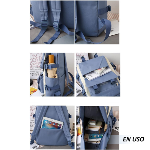 Mochila 5 piezas fashion - Imagen 3