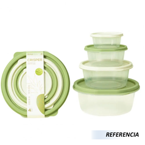 Caja de almacenamiento de refrigerador transparente redonda - Imagen 9
