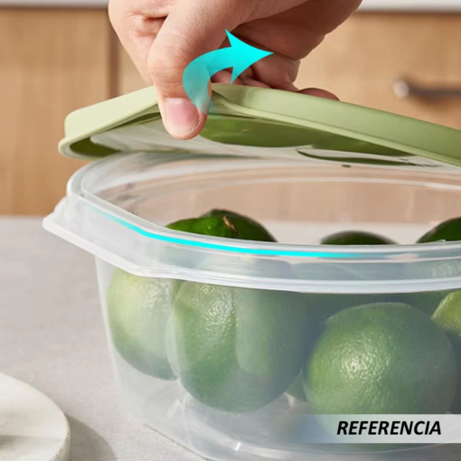 Caja de almacenamiento de refrigerador transparente redonda - Imagen 8