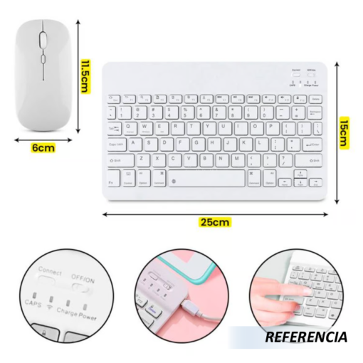 Teclado y mouse bluetooth para Tablet - Imagen 9