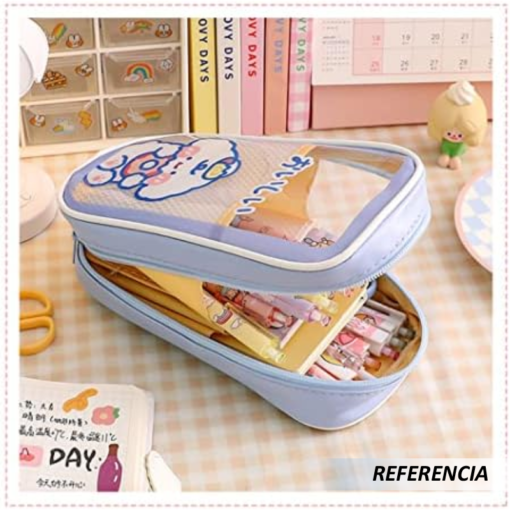 Bolsa transparente de conejo para bolígrafos - Imagen 3