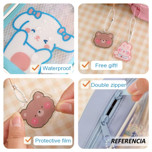 Bolsa transparente de conejo para bolígrafos - Imagen 9