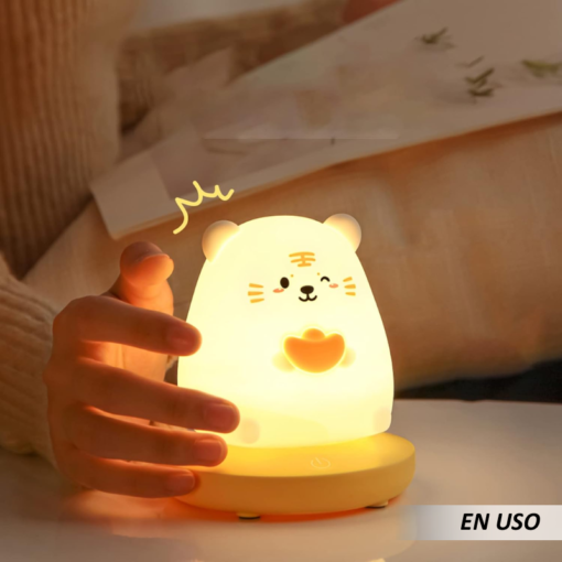 Lámpara led recargable de silicona con Sensor táctil - Imagen 3