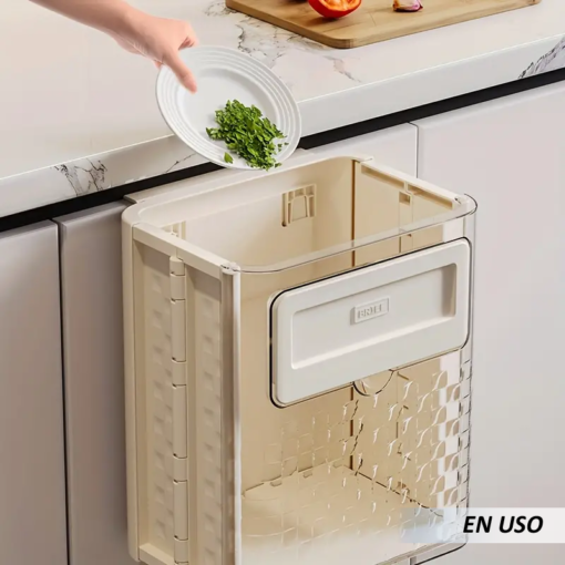 Cubo plegable de basura colgante para cocina - Imagen 4