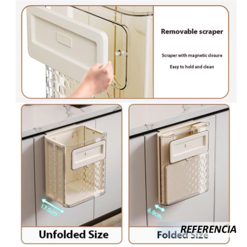 Cubo plegable de basura colgante para cocina - Imagen 8