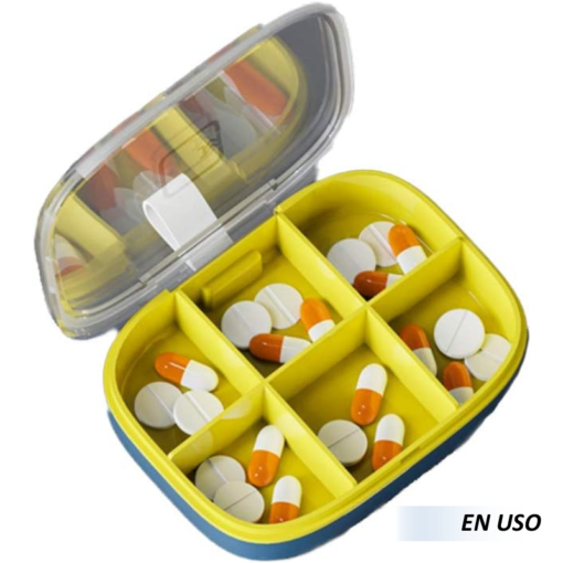 Pastillero de 6 compartimientos