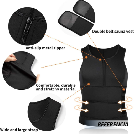 Chaleco de Sauna para Hombres de Neopreno - Imagen 9