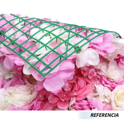 Panel decorativo de pared con flores artificiales - Imagen 9