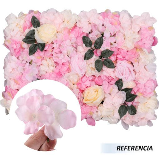 Panel decorativo de pared con flores artificiales - Imagen 8