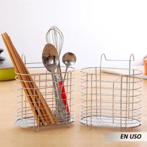 Soporte de cubiertos colgante de acero - Imagen 4