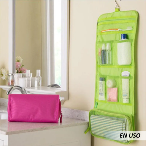 Bolsa organizadora colgante plegable para maquillaje - Imagen 3