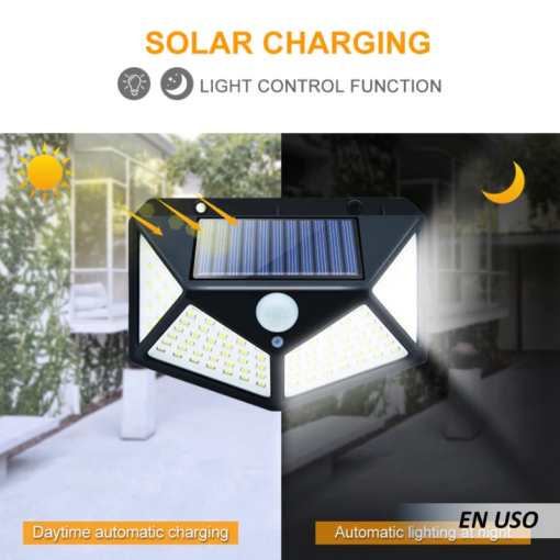 Foco con sensor de movimiento y energía solar - Imagen 3