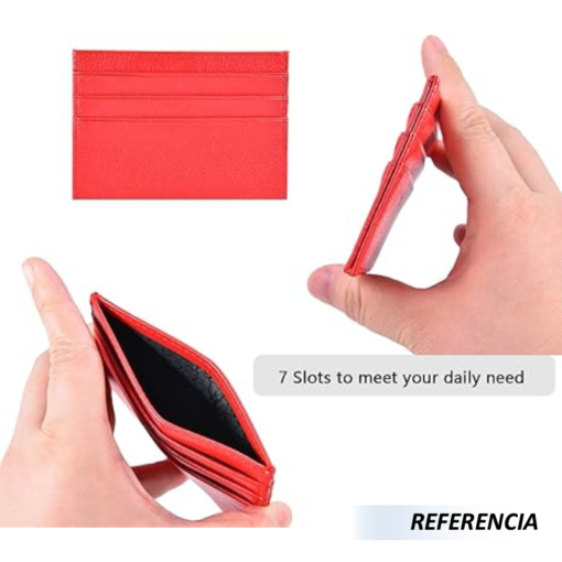 Tarjetero delgado con múltiples ranuras para hombre y mujer - Imagen 8