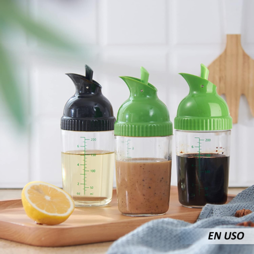 Botella mezcladora de aderezo para ensaladas - Imagen 4