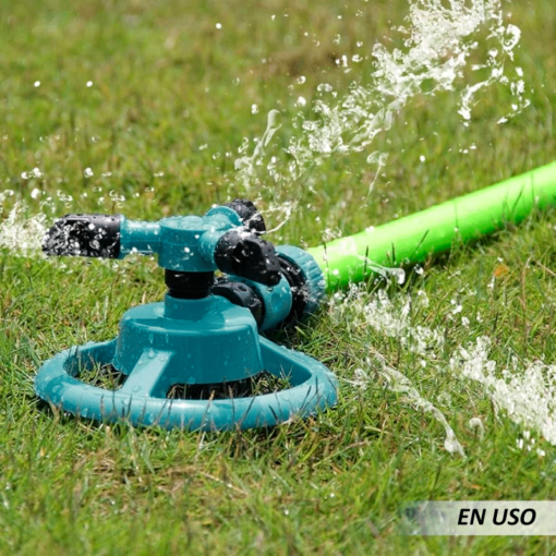 Rociador automático de agua inteligente de 360º con 3 brazos giratorios