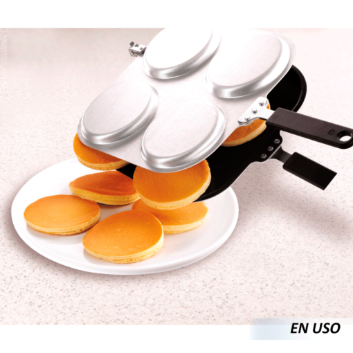 Sartén Doble Cara 4 espacios Para Pancakes