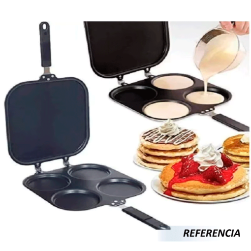 Sartén Doble Cara 4 espacios Para Pancakes - Imagen 7