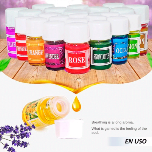 Juego de aceites esenciales aromáticos para el hogar