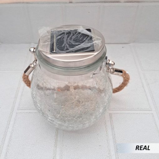 Linterna de luz Solar con grietas para decoración de Exteriores - Imagen 6