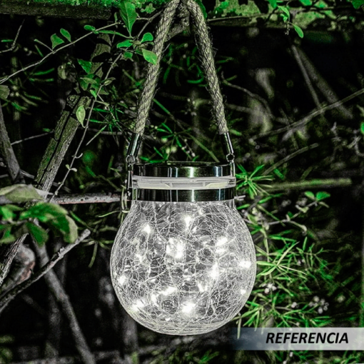Linterna de luz Solar con grietas para decoración de Exteriores - Imagen 7