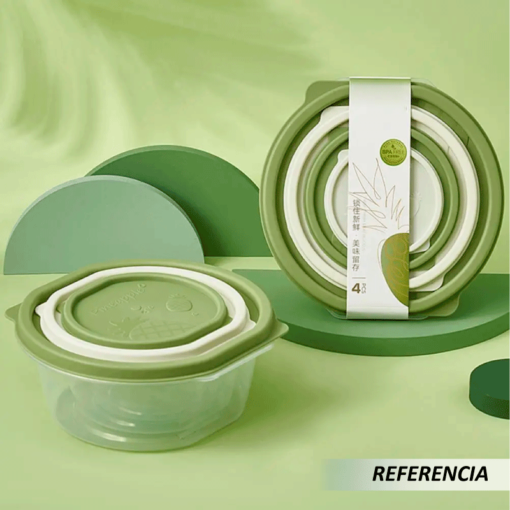 Caja de almacenamiento de refrigerador transparente redonda - Imagen 7