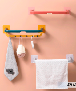 Toallero adhesivo baño colgador toalla