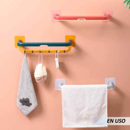 Toallero adhesivo baño colgador toalla